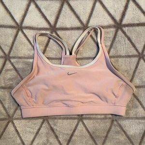 Nike fit pale pink sports bra